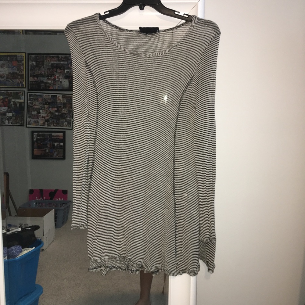 Audrey 3+1 striped tunic